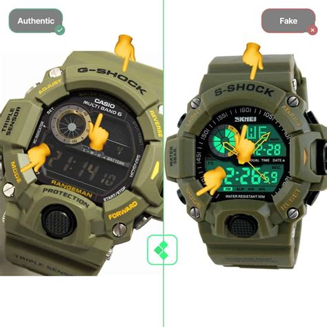 fake g shock watches and real